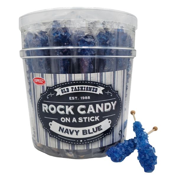 Rock Candy  Sticks - Navy Blue, 36ct Jar