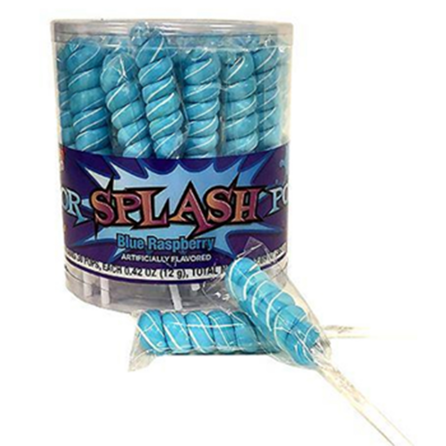 Albert's Color Splash Pops Blue Raspberry 30ct Tub