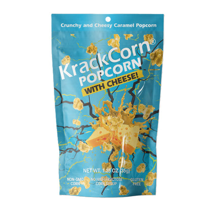 KrackCorn Popcorn with Cheese, 1.25oz, 12ct