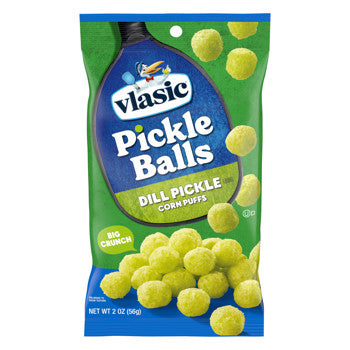 Vlasic Pickle Balls Dill Corn Puffs 2oz 12ct