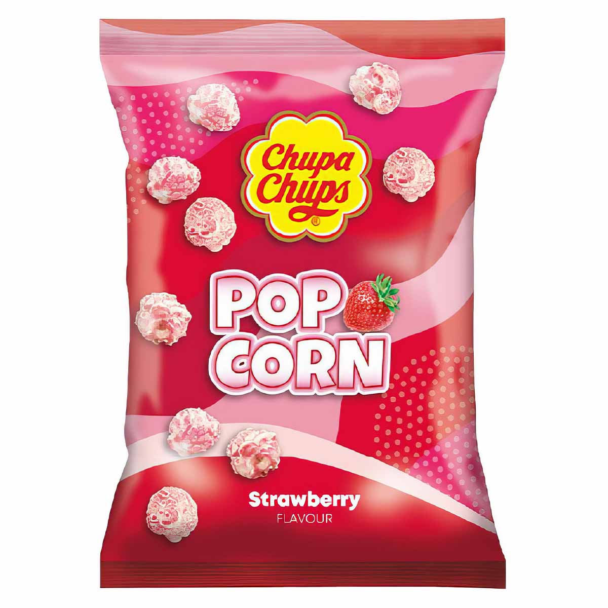 Limited Import Chupa Chups Popcorn Strawberry 12ct