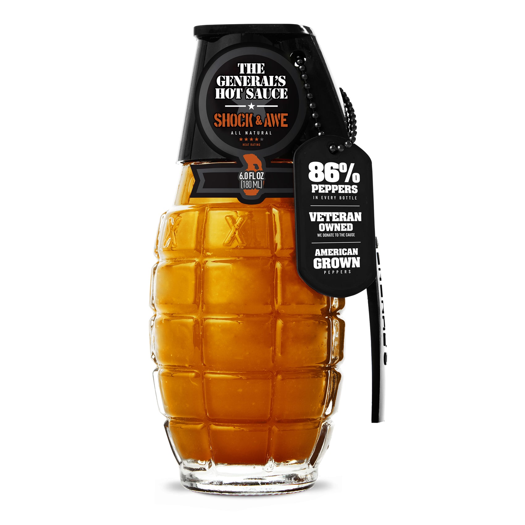 General's Hot Sauce - Shock & Awe 6oz, 12ct