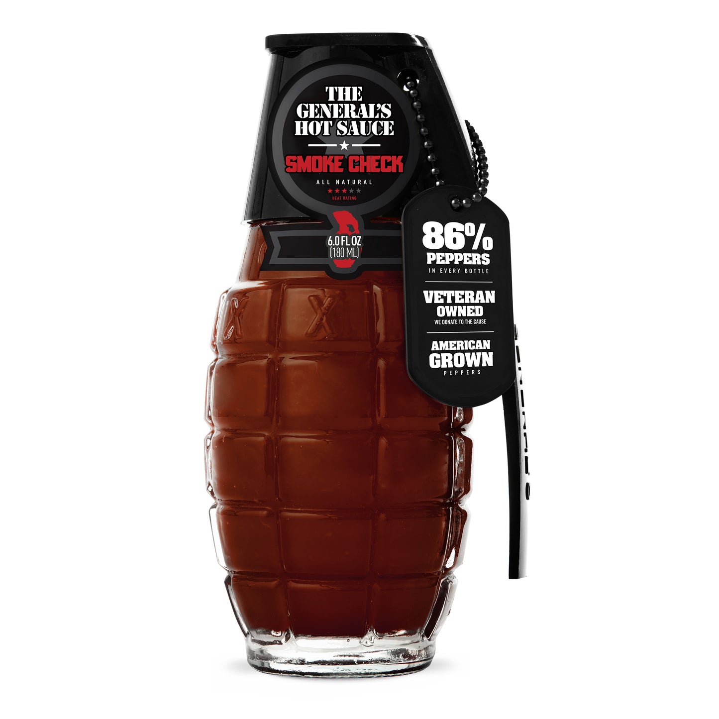 General's Hot Sauce - Smoke Check 6oz, 12ct