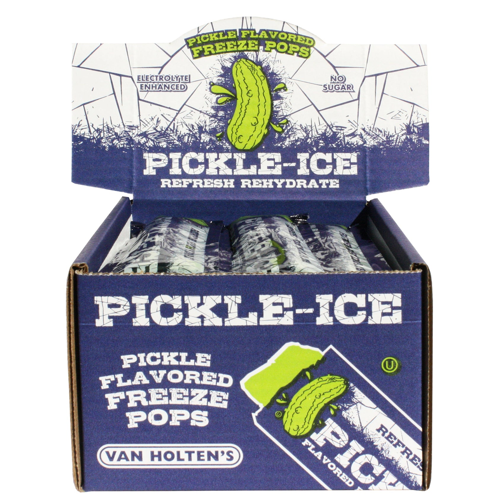 Van Holten's Pickle-Ice Flavored Freeze Pops, 24ct