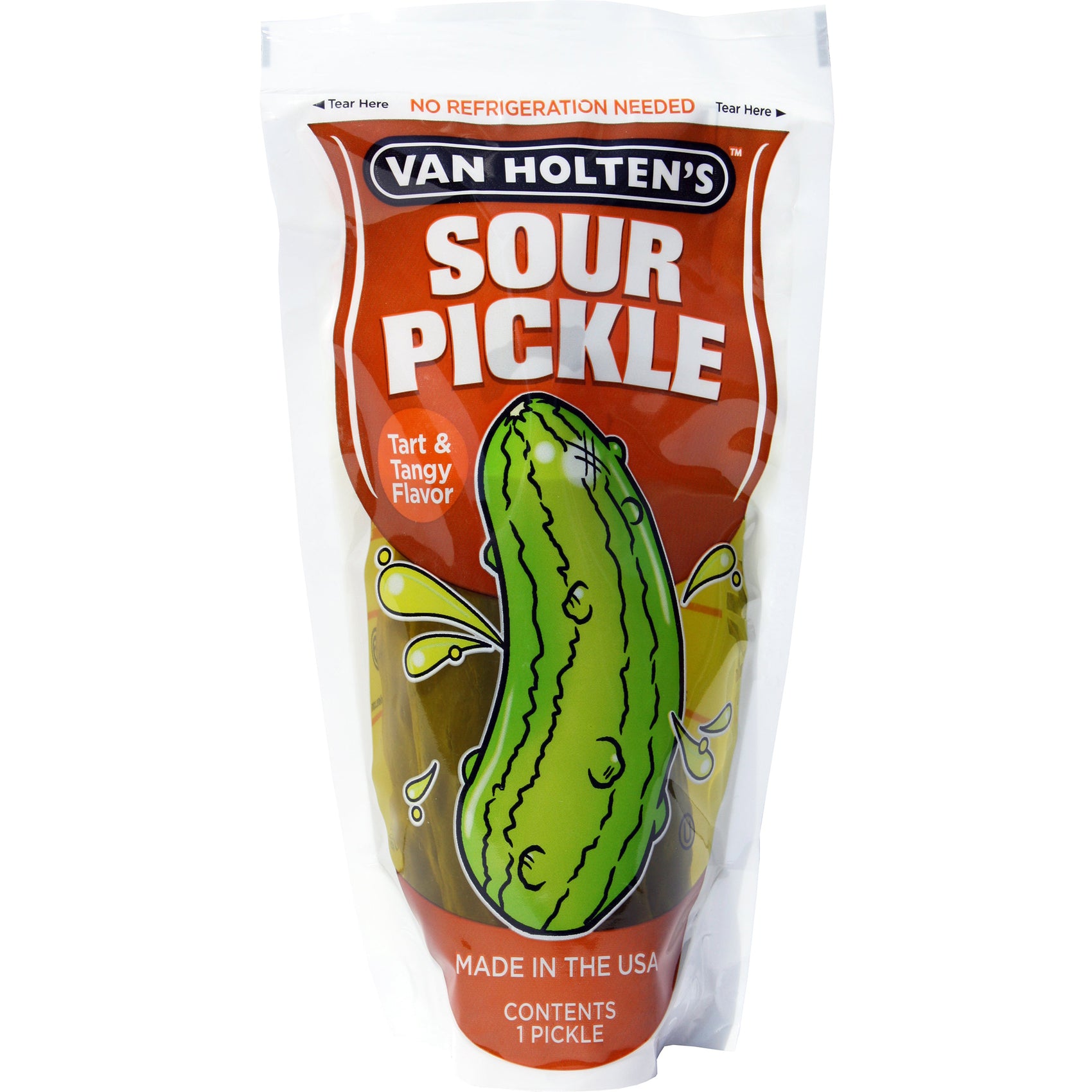 Van Holten's Large Sour Pickle Pouch, 12ct