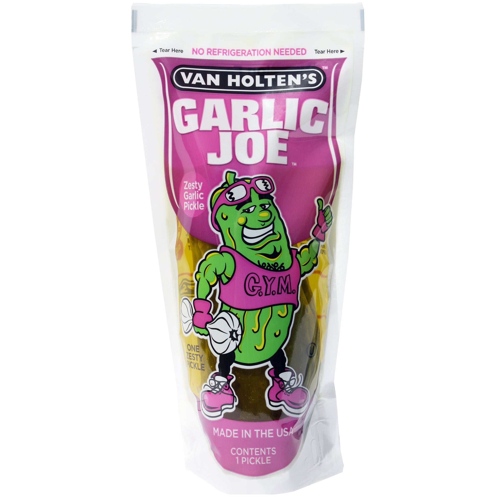 Van Holten's Garlic Joe Pickle Pouch, 12ct