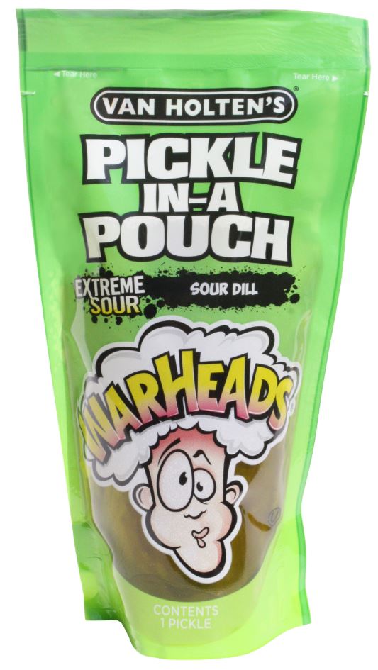 Van Holten's Warheads Extreme Sour Dill Pickle, 12ct