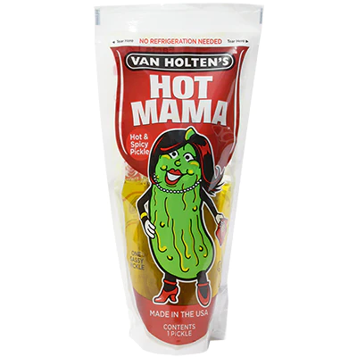 Van Holten's Hot Mama, Hot & Spicy Pickle, 12ct