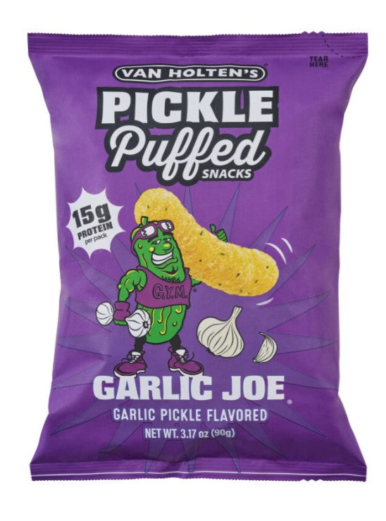 Van Holten's Garlic Joe Pickle Puffs 90g (3.17oz), 10ct