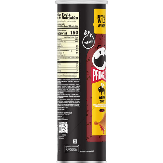 Pringles Crisps Asian Zing Buffalo Wild Wings 5.6oz 14ct