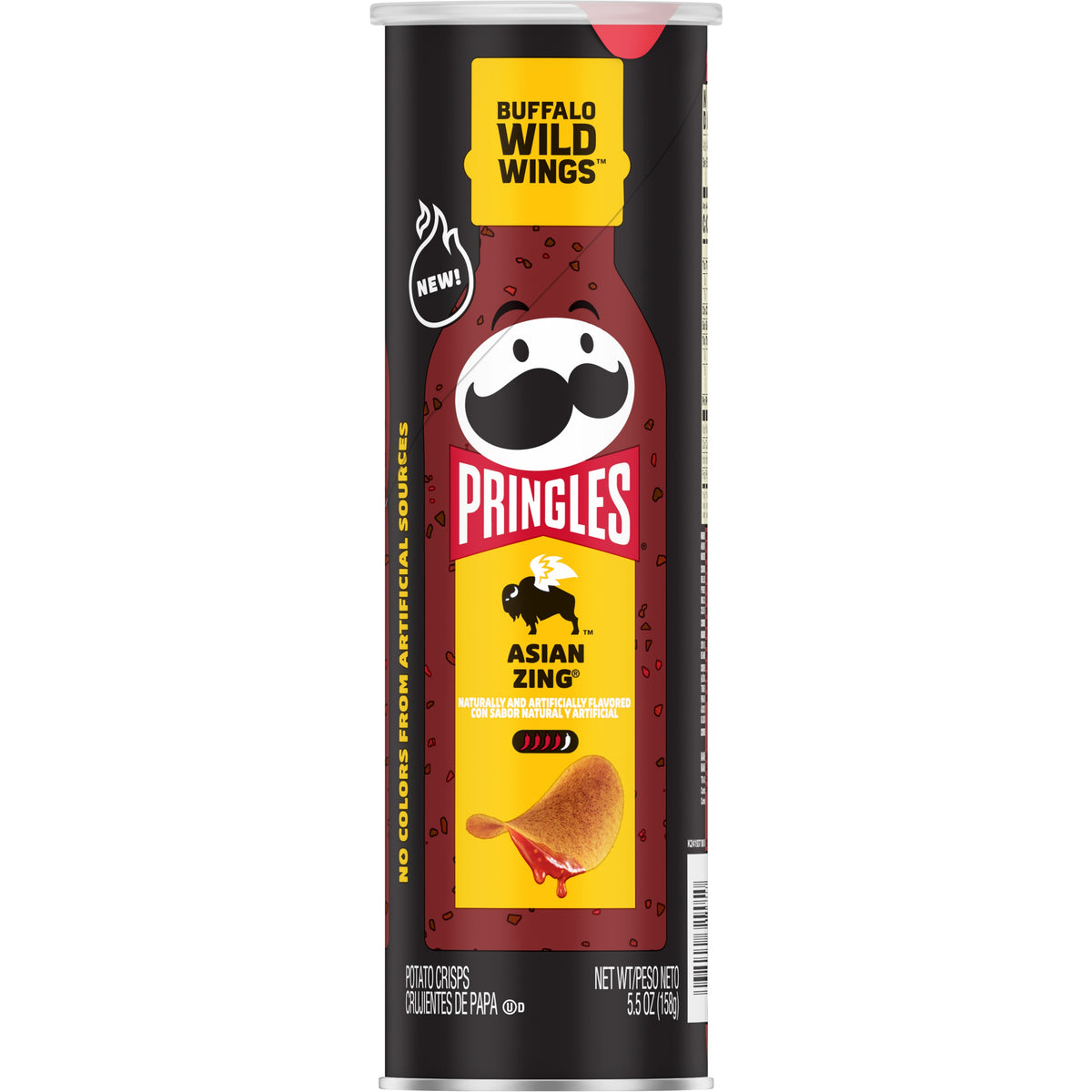 Pringles Crisps Asian Zing Buffalo Wild Wings 5.6oz 14ct