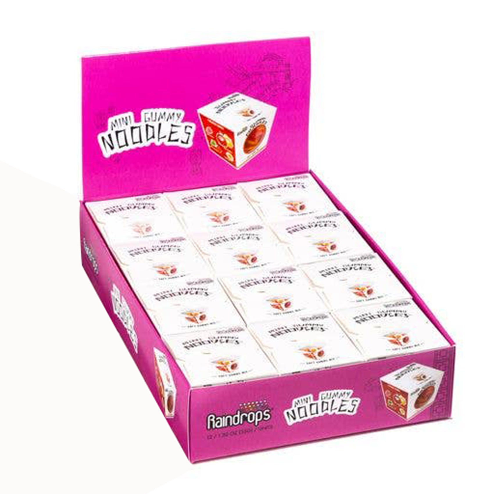 Raindrops Mini Gummi Noodles, 1.2oz, 12ct Case