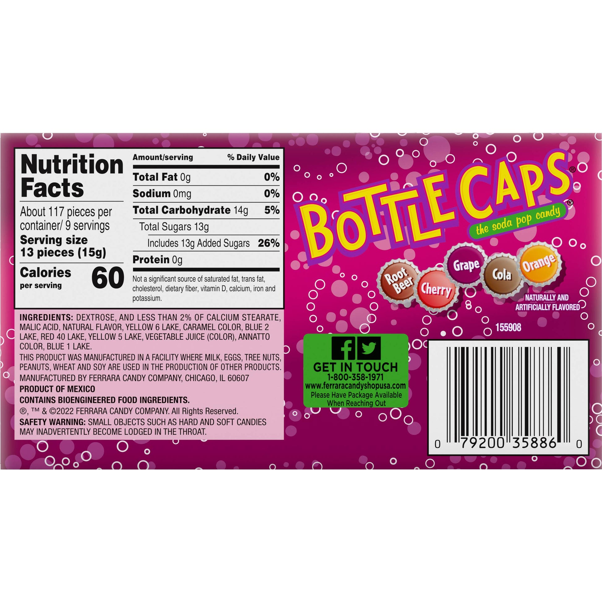 Bottle Caps 5oz Theater Box, 10ct