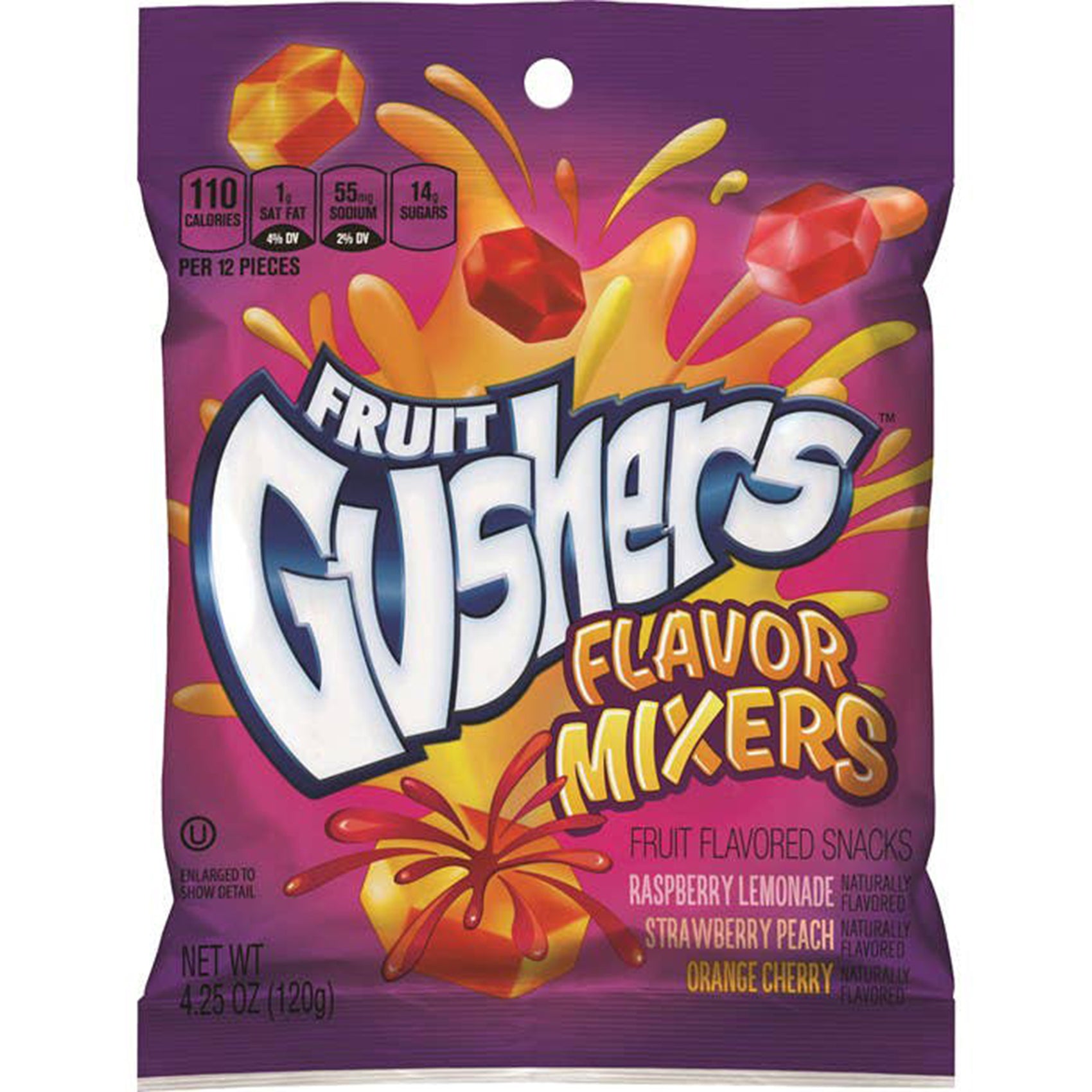Fruit Gusher, Flavor Mix, 4.25oz, 8ct