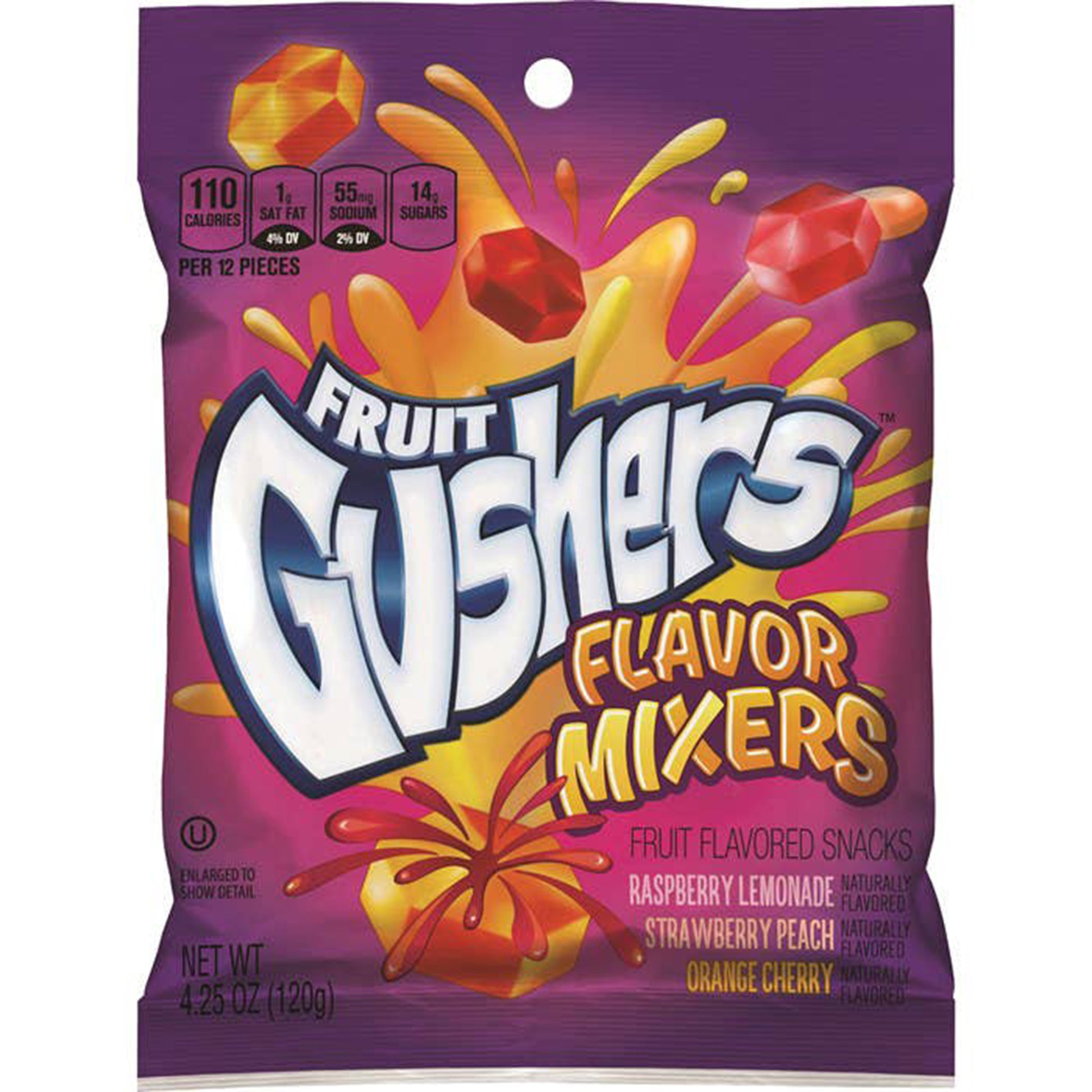 Fruit Gusher, Flavor Mix, 4.25oz, 8ct