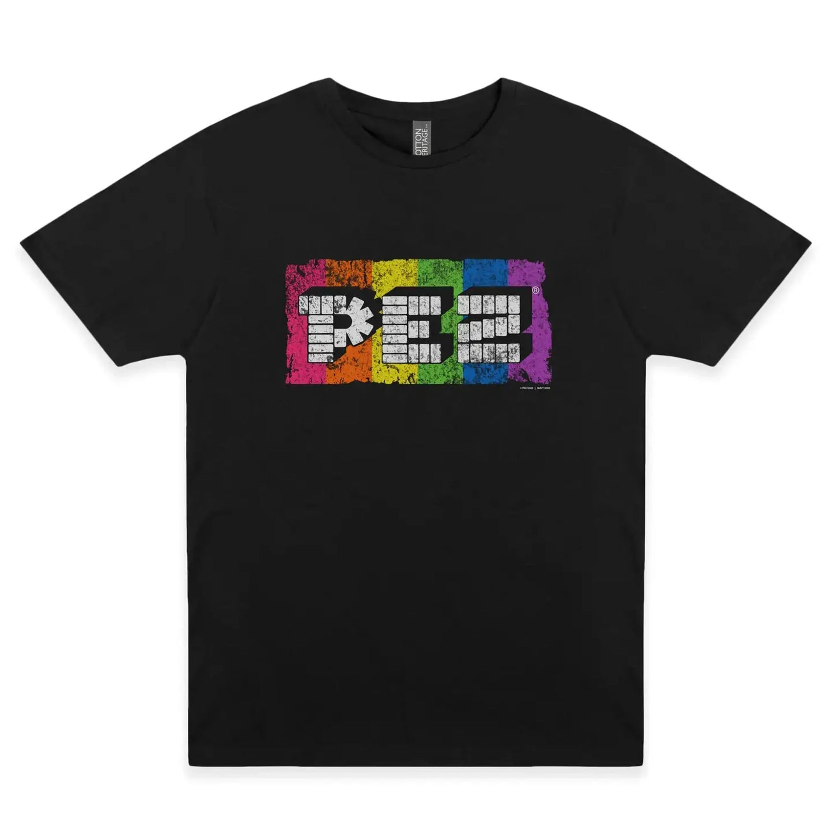 Pez Candy 80's Neon Rainbow T-Shirt, Tee