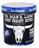 No Man's Land Beef Jerky Bites, Bk Pepper 2oz, 6ct Display