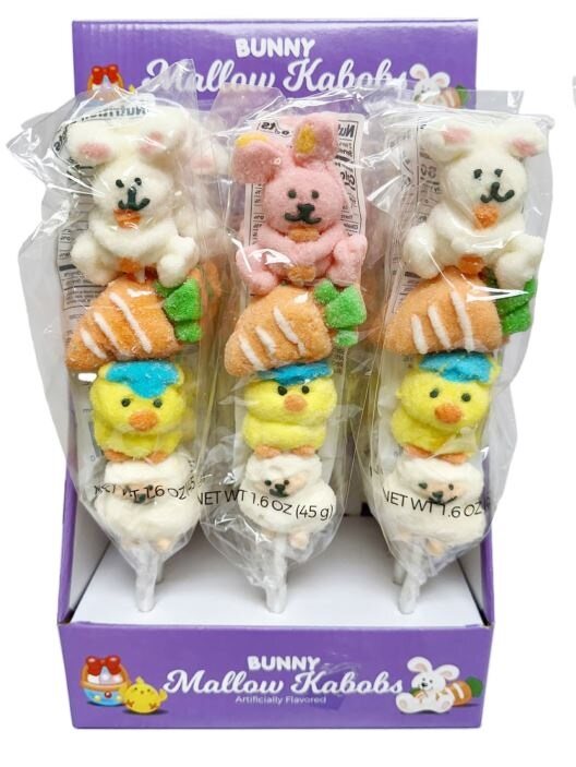 4pc Bunny Mallow Kabob Pop, 4.2oz, 12ct