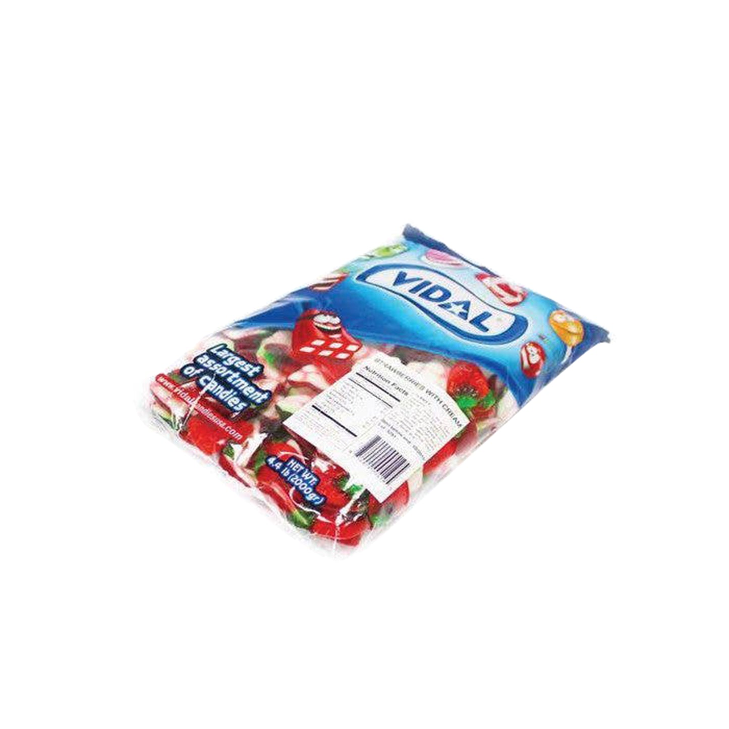 Vidal Strawberries & Cream Gummy Candy, 4.4lb Bag