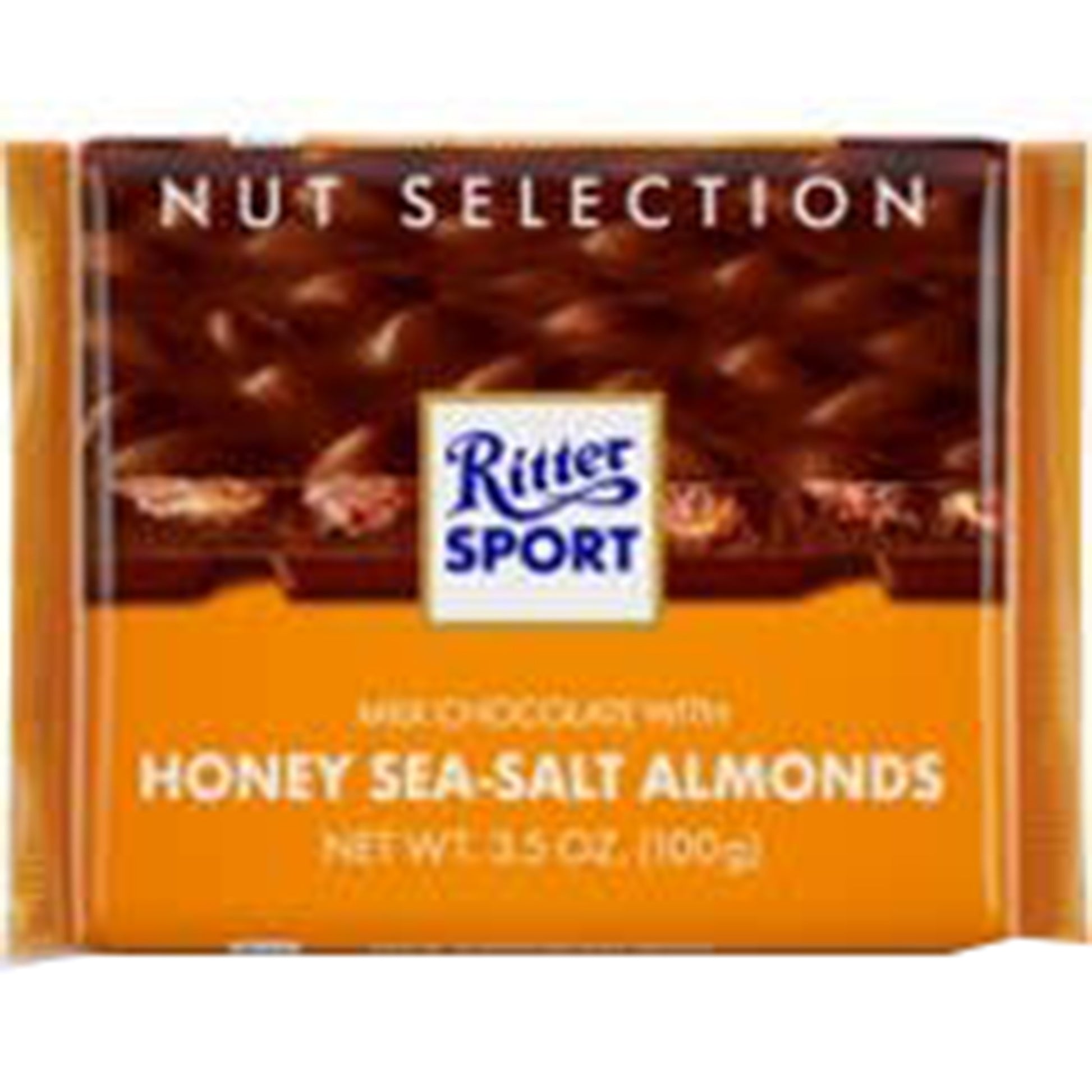 Ritter Sport, Milk Choc w/Honey Sea Salt Almonds, 3.5oz 11ct