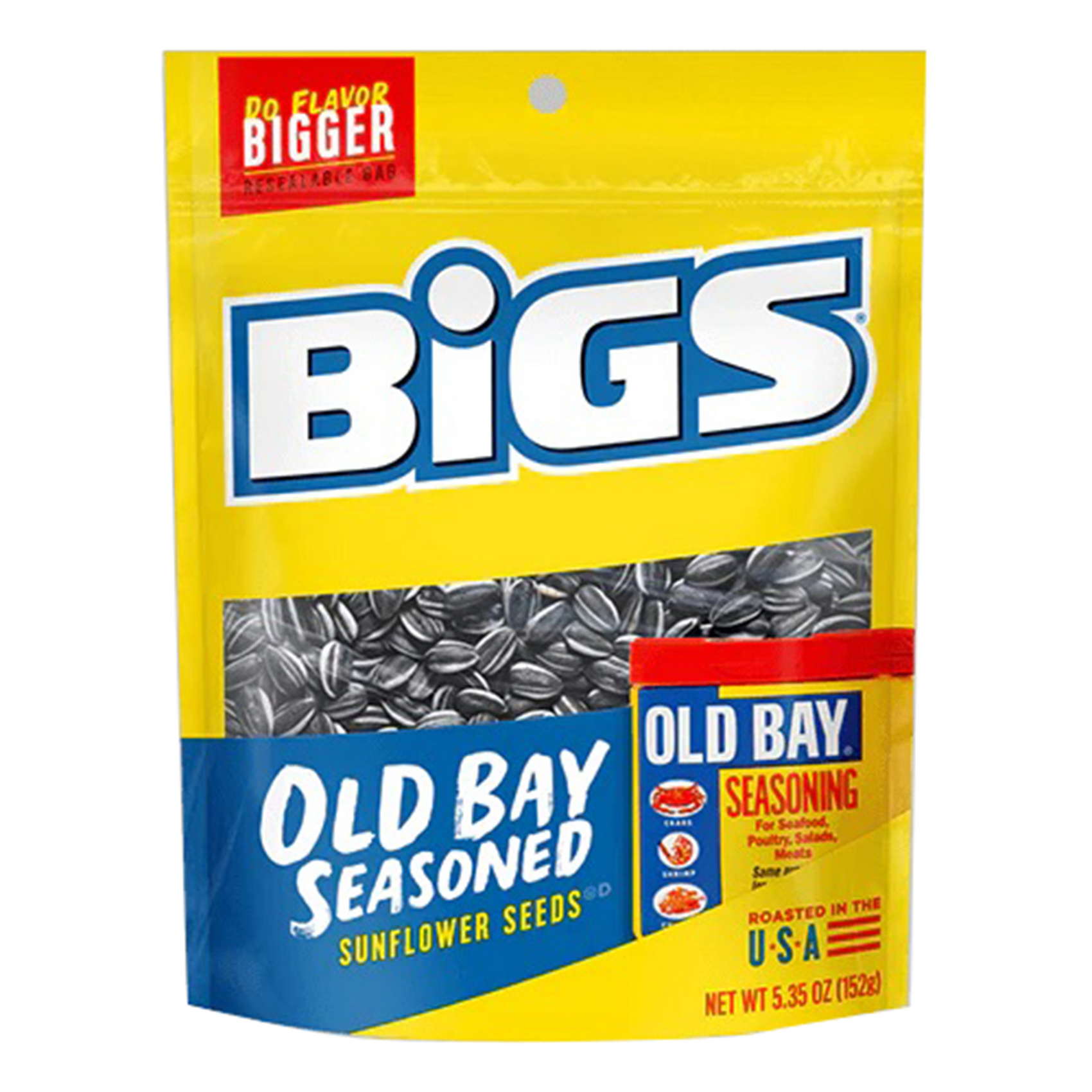 Bigs Sunflower Seeds, Old Bay Seasoned, 5.35oz, 12ct Case