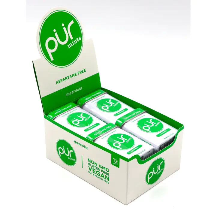 PUR Mints Spearmint 1.05oz Tin, 12ct Box