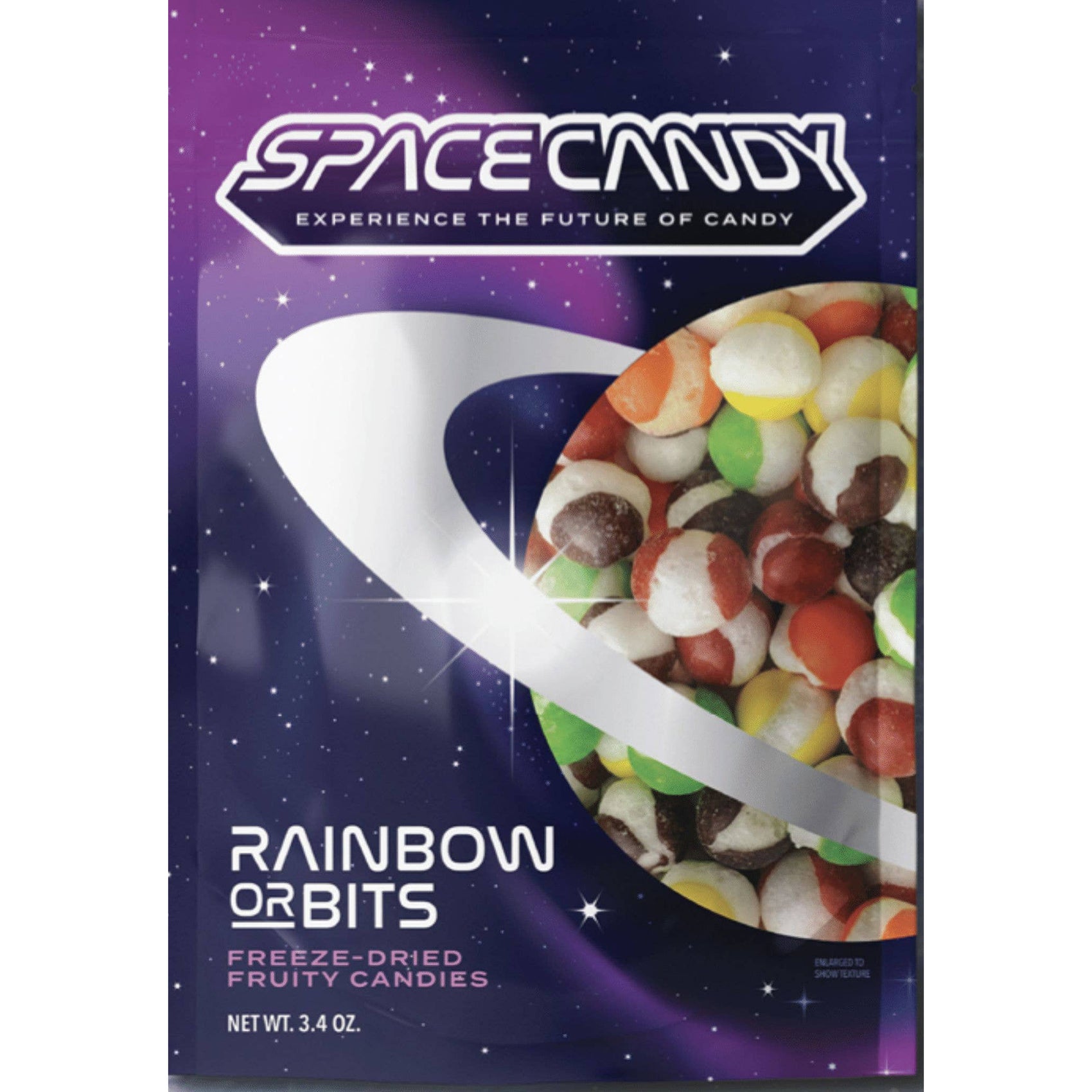 Space Candy, Rainbow Orbits, 3.4oz Peg Bag, 12ct Case