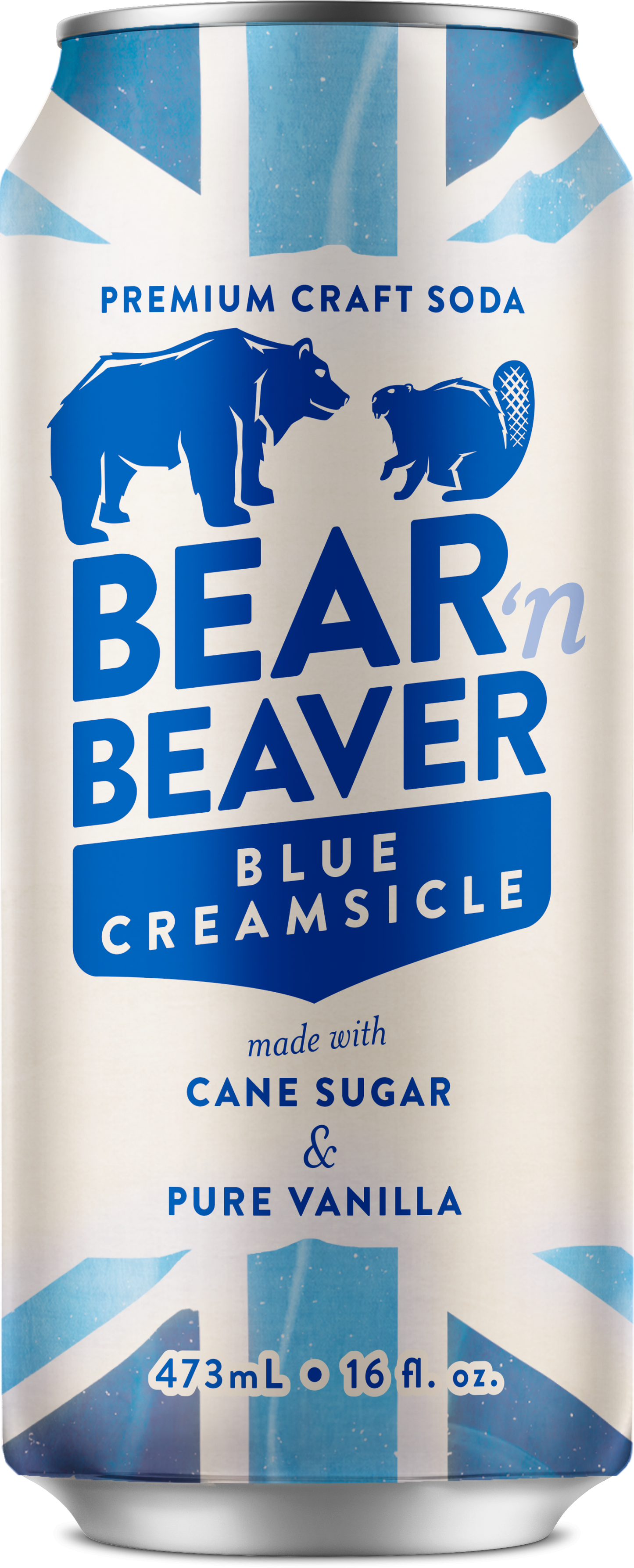 Bear 'N Beaver Blue Creamsicle, 16 fl oz Can, 12ct