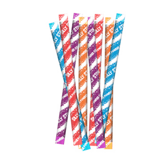 World's Silly Stix (pixy stix), 2.75oz Peg Bag, 24ct