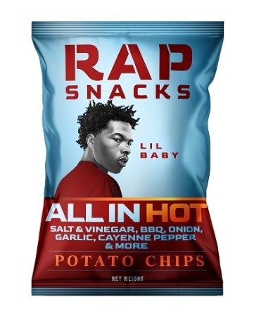 Rap Snacks Hot All In Chips, 2.5oz, 10ct