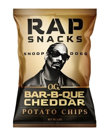 Rap Snacks Cheddar Barbecue Chips, 2.5oz, 10ct