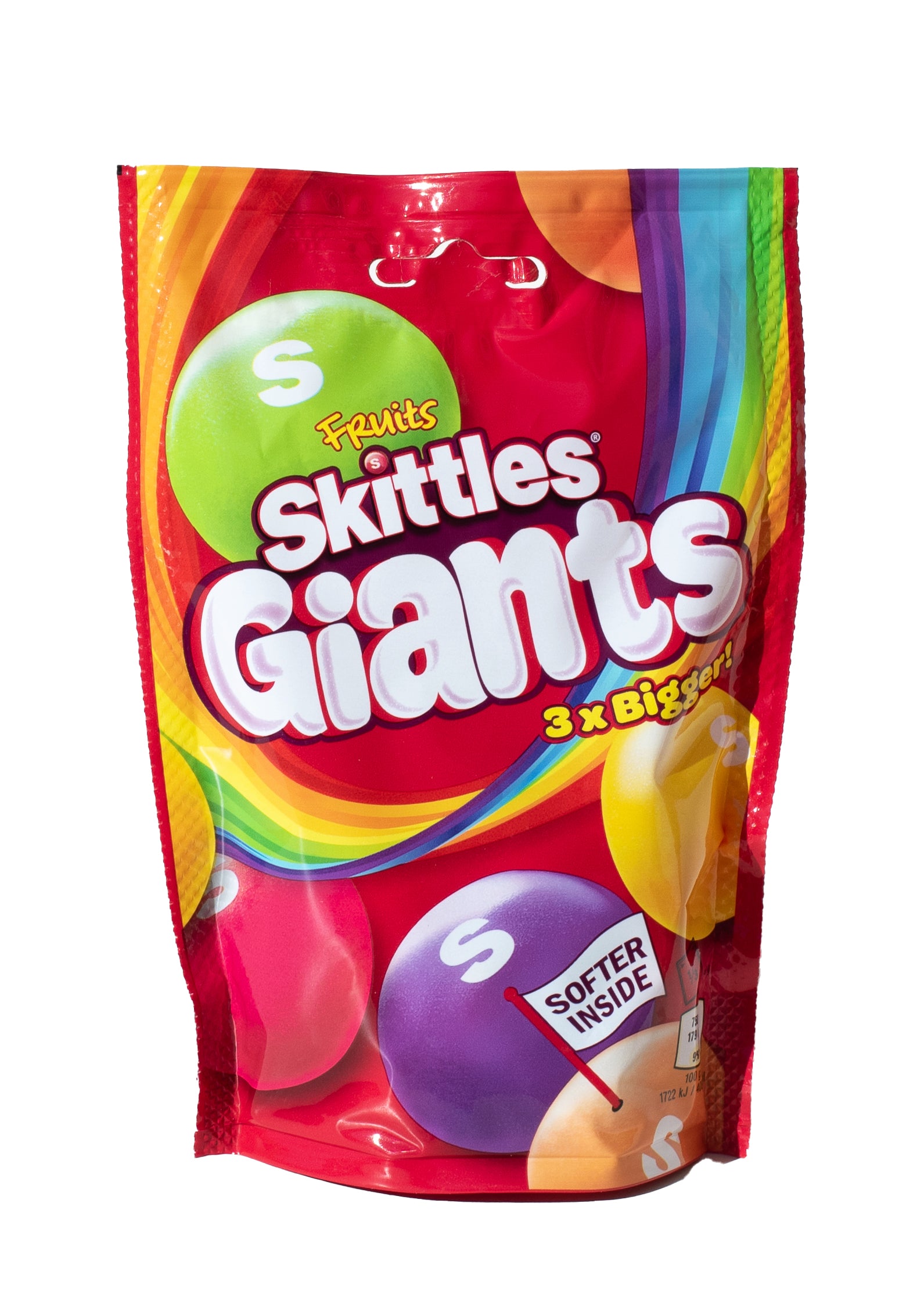 Limited Import - Skittles Giants Fruit 132g, 15ct