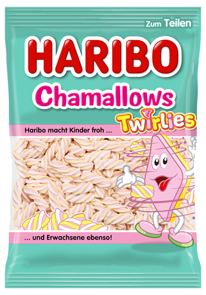 Limited Import Haribo Chamallow Twirlies 200g 10ct
