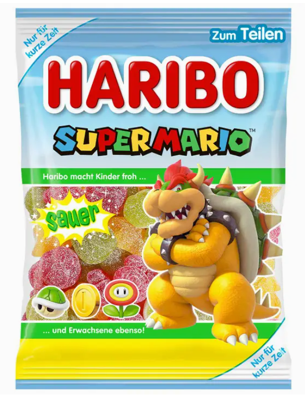 Limited Import - Haribo Super Mario Sauer 175g 6ct