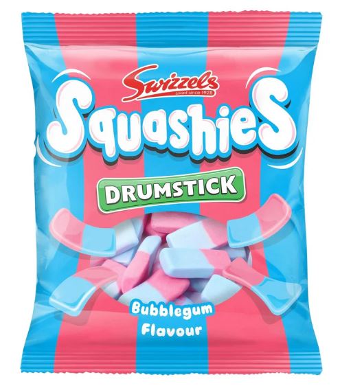 Limited Import - Squashies UK Bubblegum 140g, 12ct