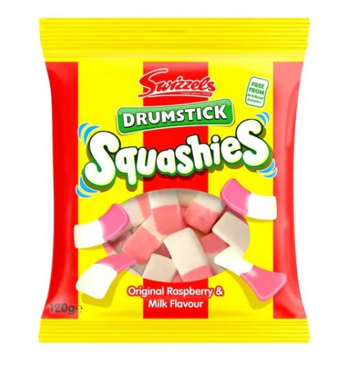Limited Import Squashies Original Rasp/Milk 12ct