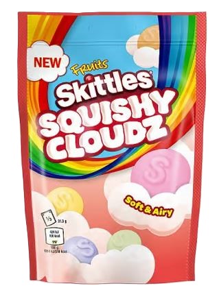 Limited Import Skittles Squishy Cloudz Fruits 18ct