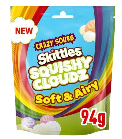 Limited Import Skittles Squishy Cloudz Sour 18ct