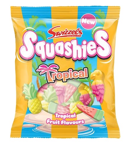 Limited Import Squashies UK Tropical 100g, 12ct
