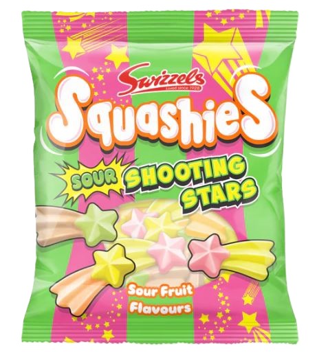 Limited Import Squashies Sour Shooting Stars 12ct