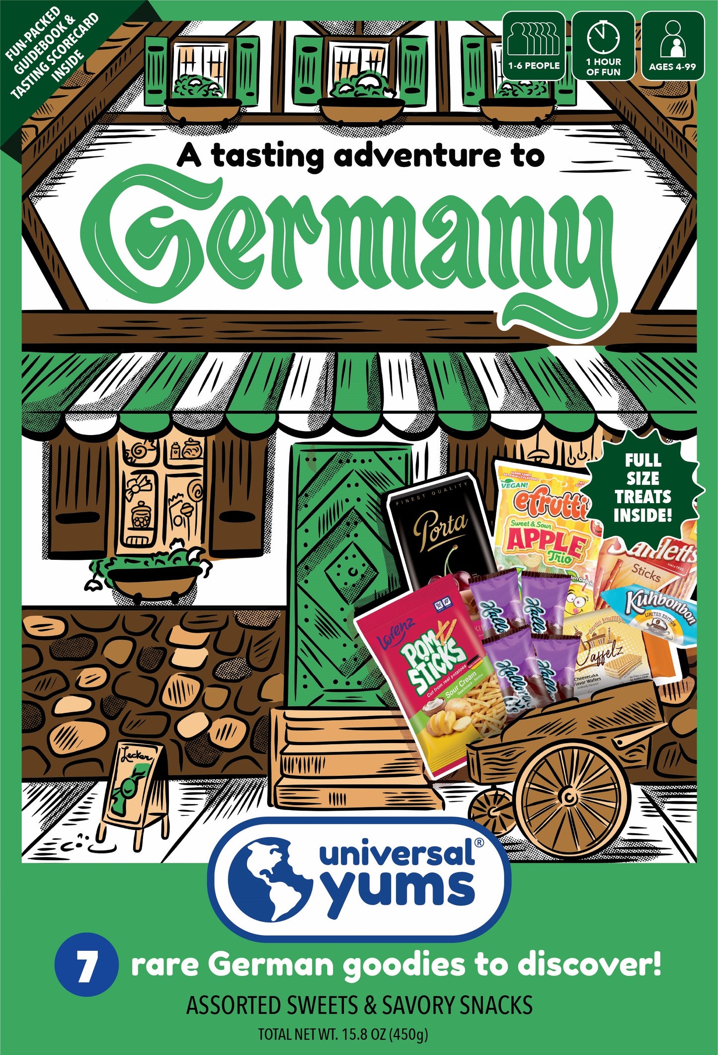 Universal Yums, Germany Tasting Adventure Box, 4ct