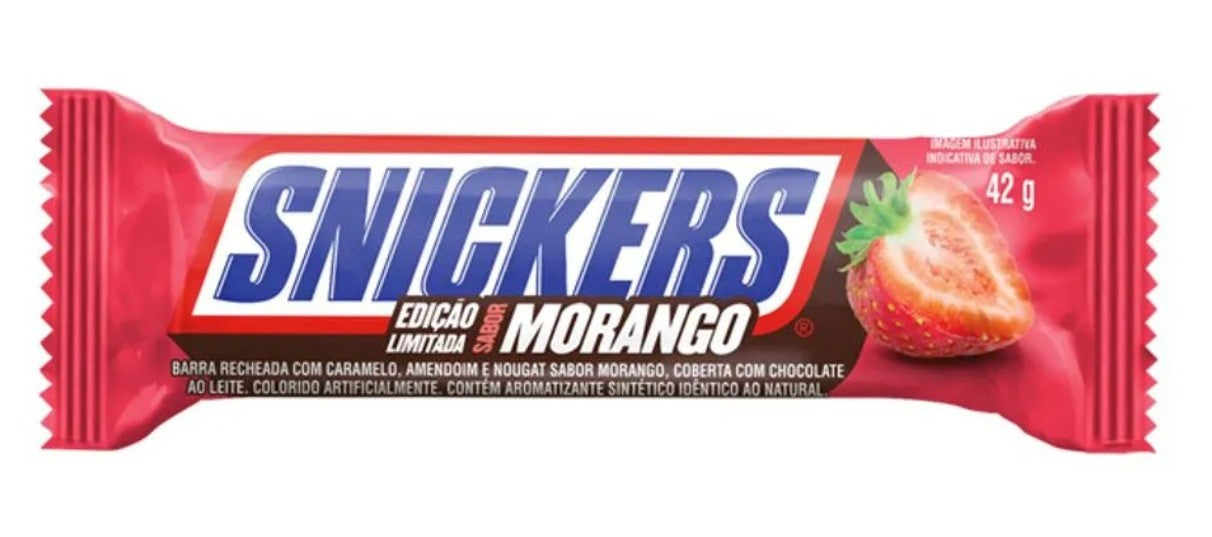 Limited Import - Snickers Morango Bar 42g, 20ct