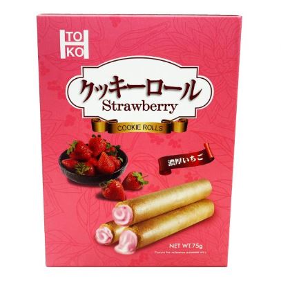 Limited Import - Toko Strawberry Cookie Rolls, 2.64oz, 6ct