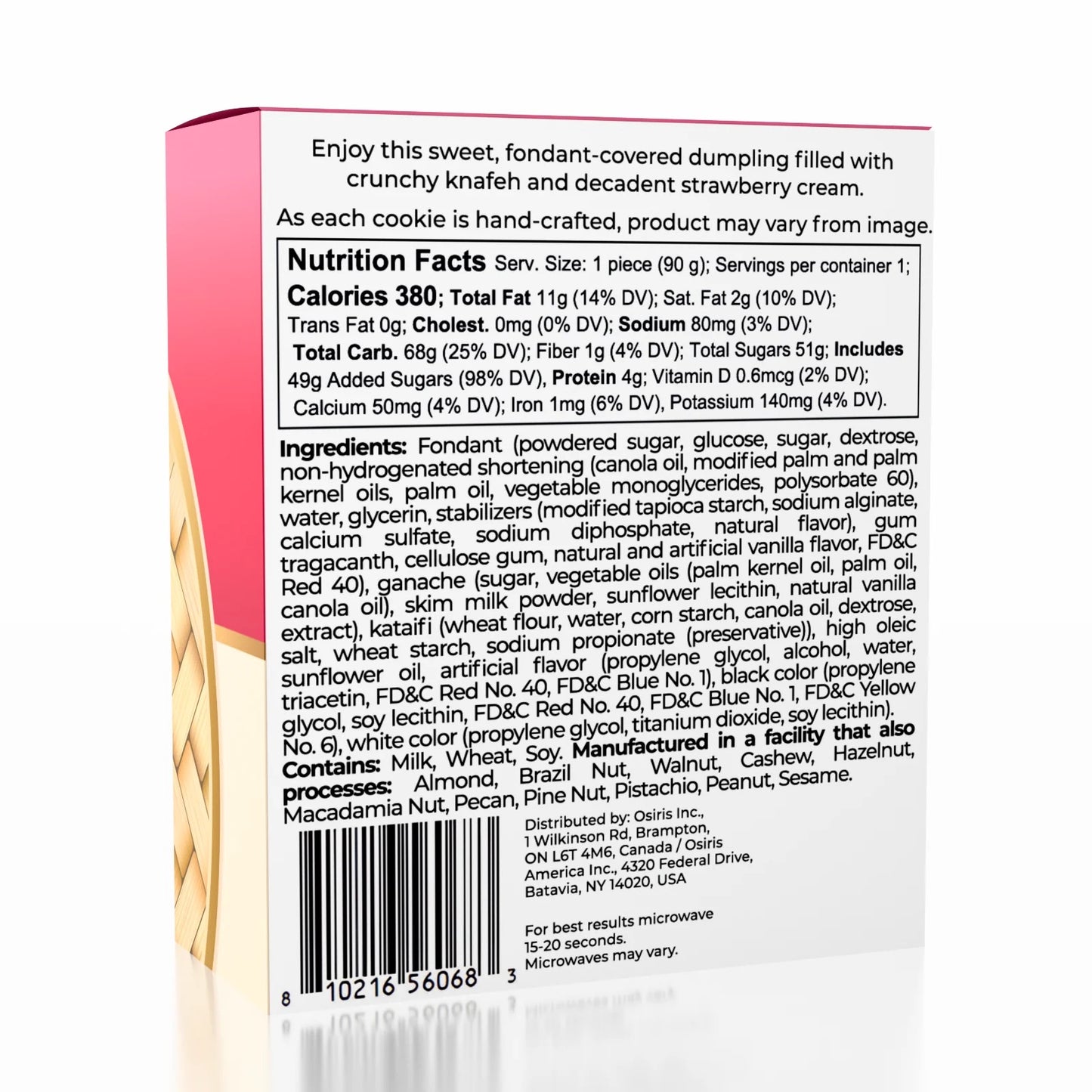 Dubai Chewy Dumpling Strawberry 3.17oz, 24ct Display Case