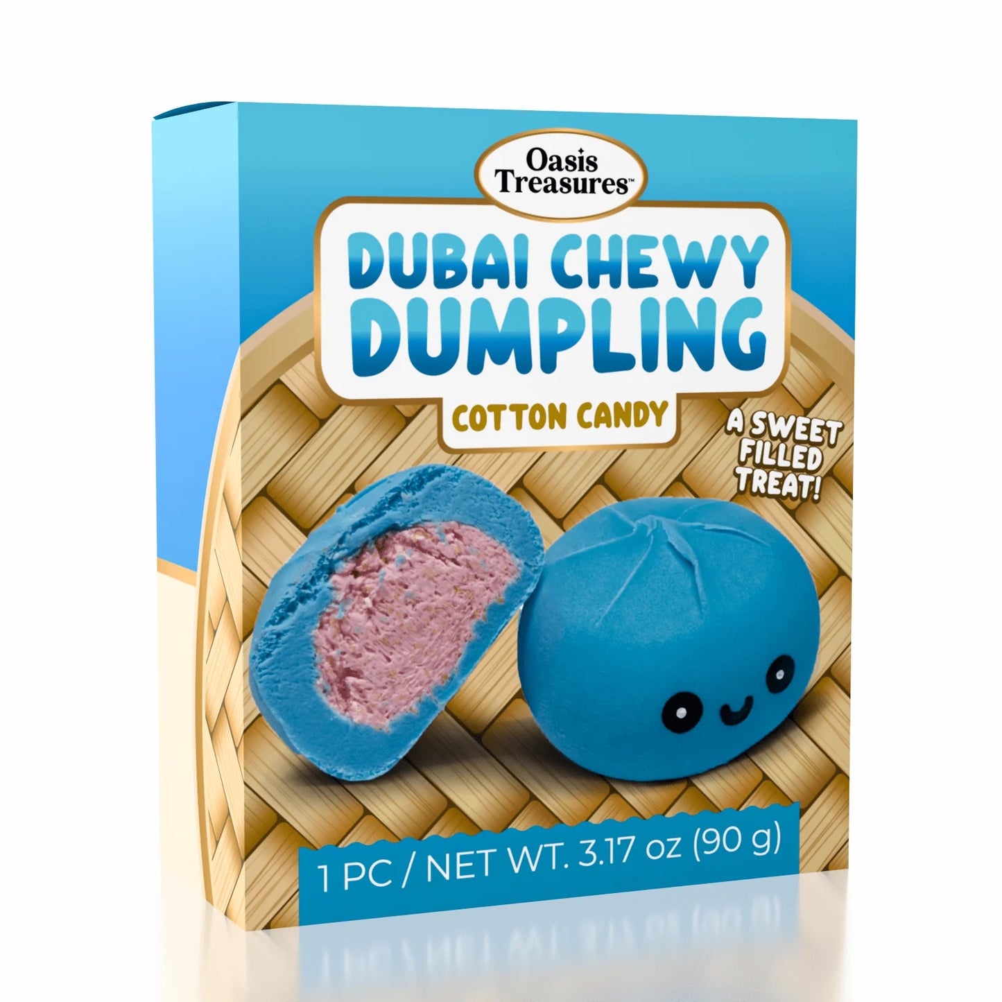 Dubai Chewy Dumpling Cotton Candy 3.17oz, 24ct Display Case