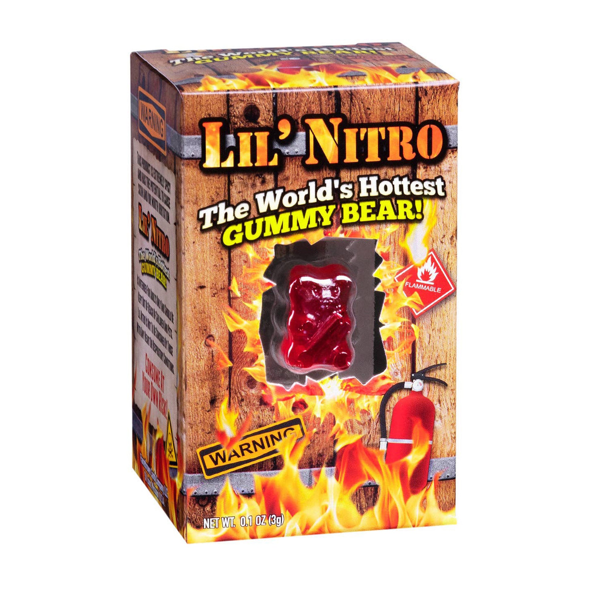 Lil' Nitro World's Hottest Gummy Bear Flamethrower Candy 12c