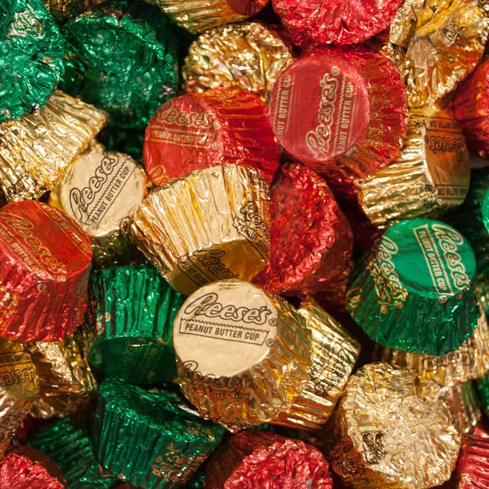 Hershey Xmas Reese's Peanut Butter Miniatures, 5lb Bag