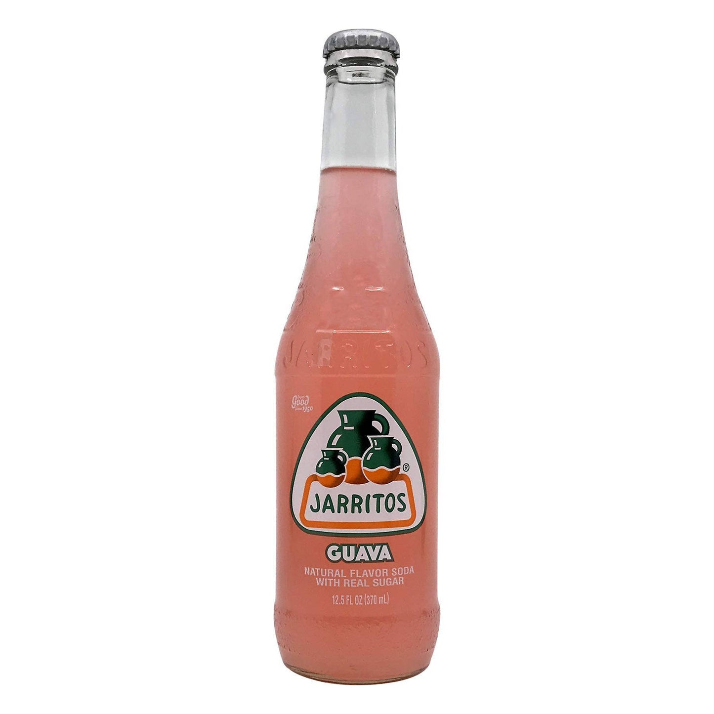 Jarritos Guava Soda, 12.5oz Glass Bottle, 12ct