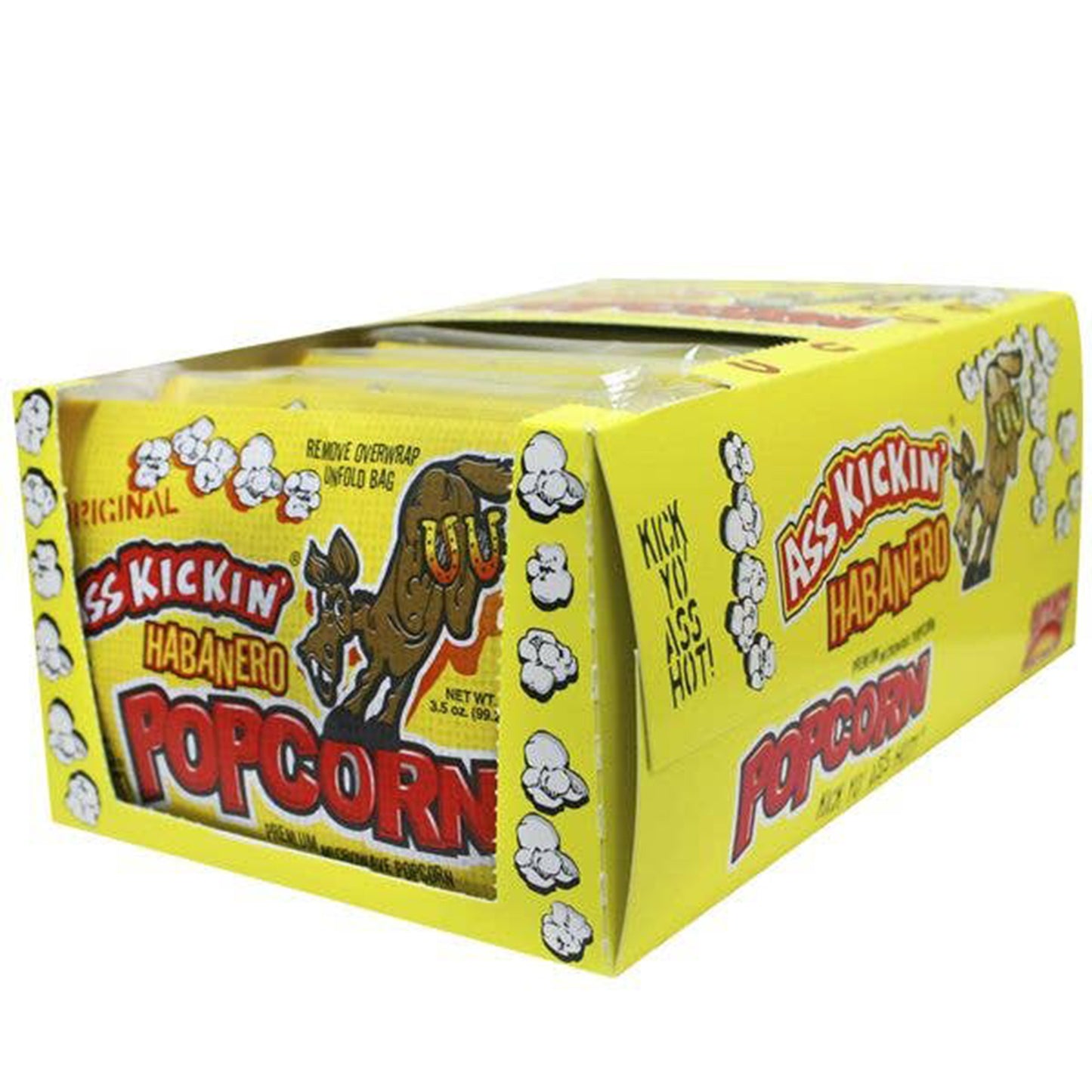 Ass Kickin' Habanero Popcorn, 12 Count