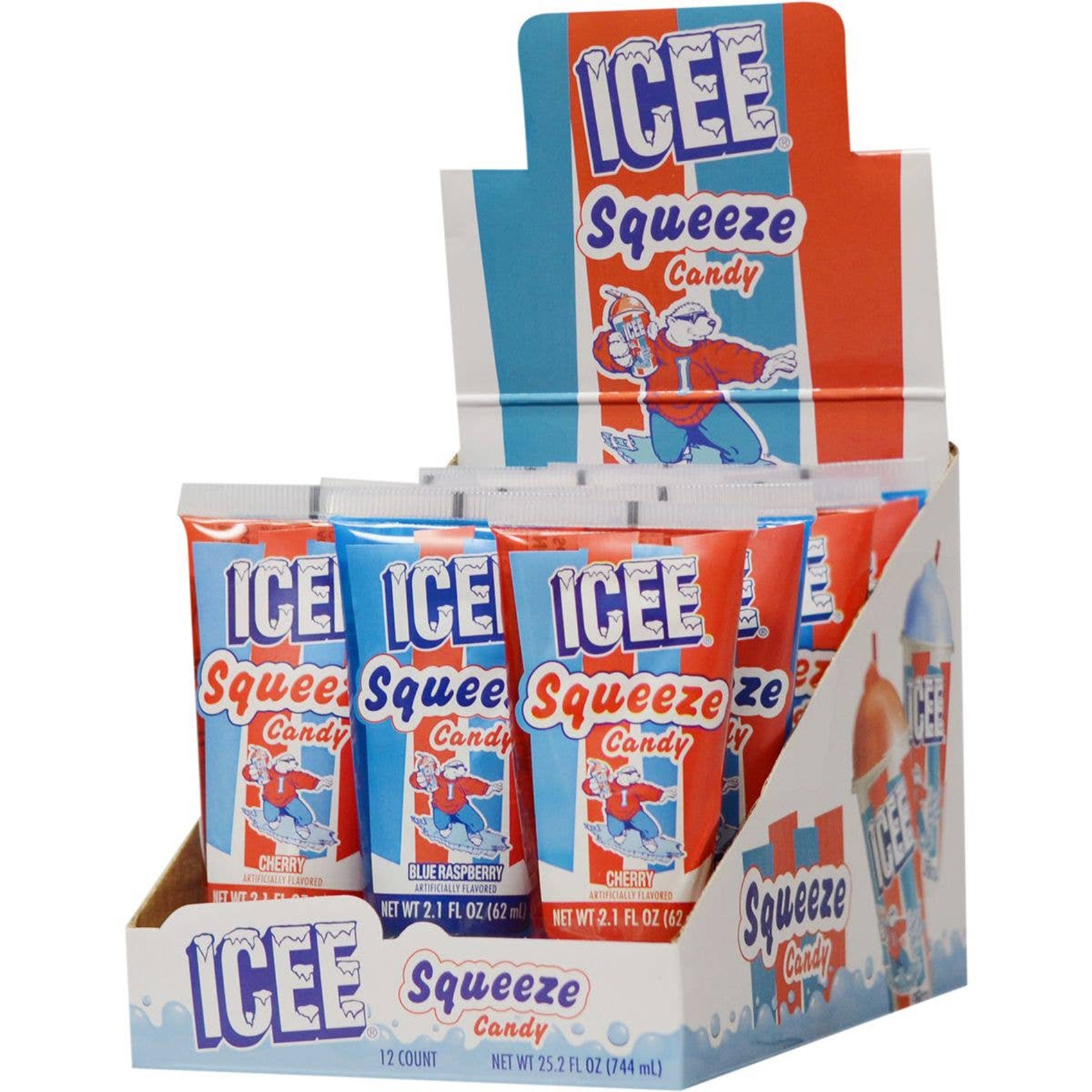 Icee Squeeze Candy, 2.1oz, 12ct Case